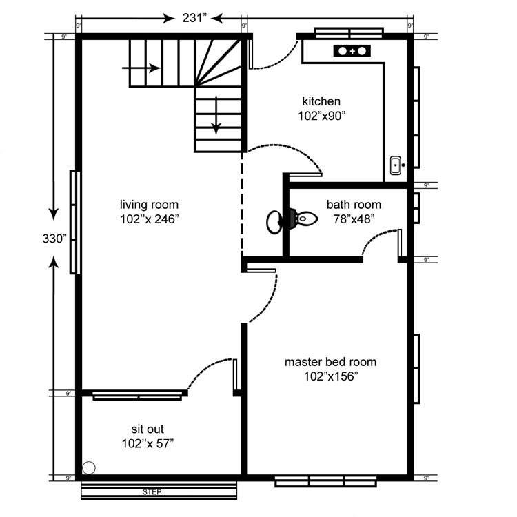 1 And Half Cent House Plan JAMIL2