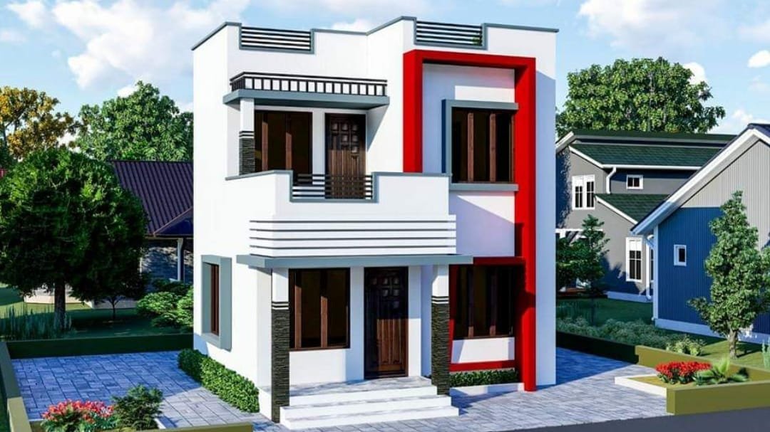 950 Square Feet 3 Bedroom Modern Low Cost Two Floor House And Plan Home Pictures