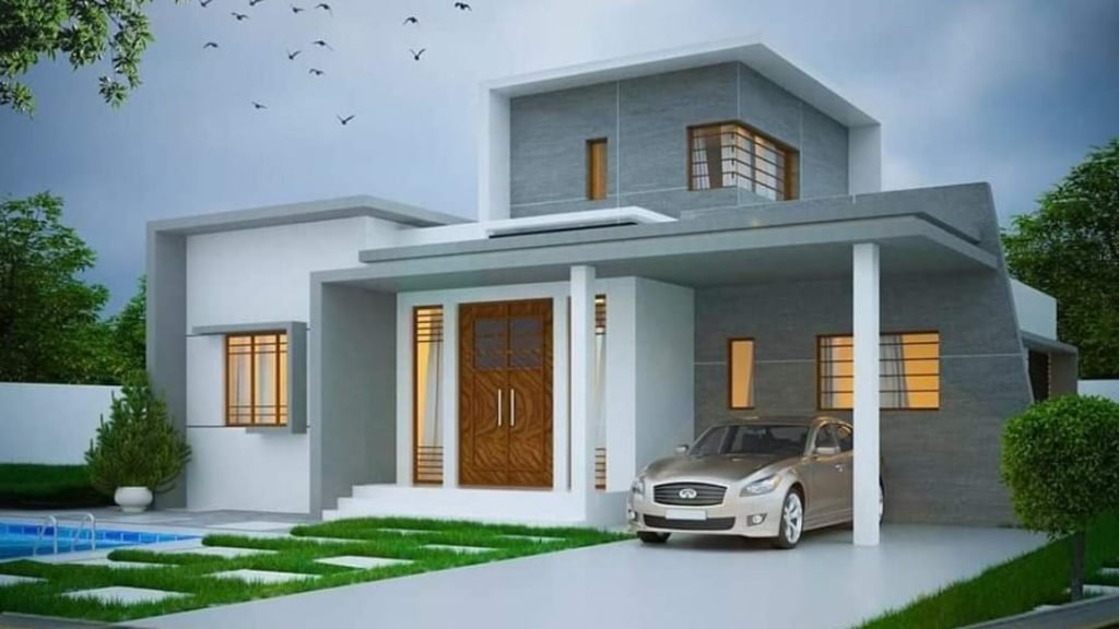 1100 Square Feet 3BHK Modern Two Storey Low Budget House Home Pictures