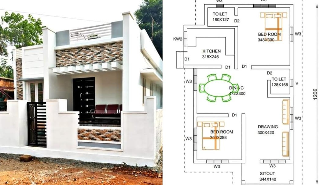 Low Cost 2 Storey House Design With Floor Plan Floorplans click