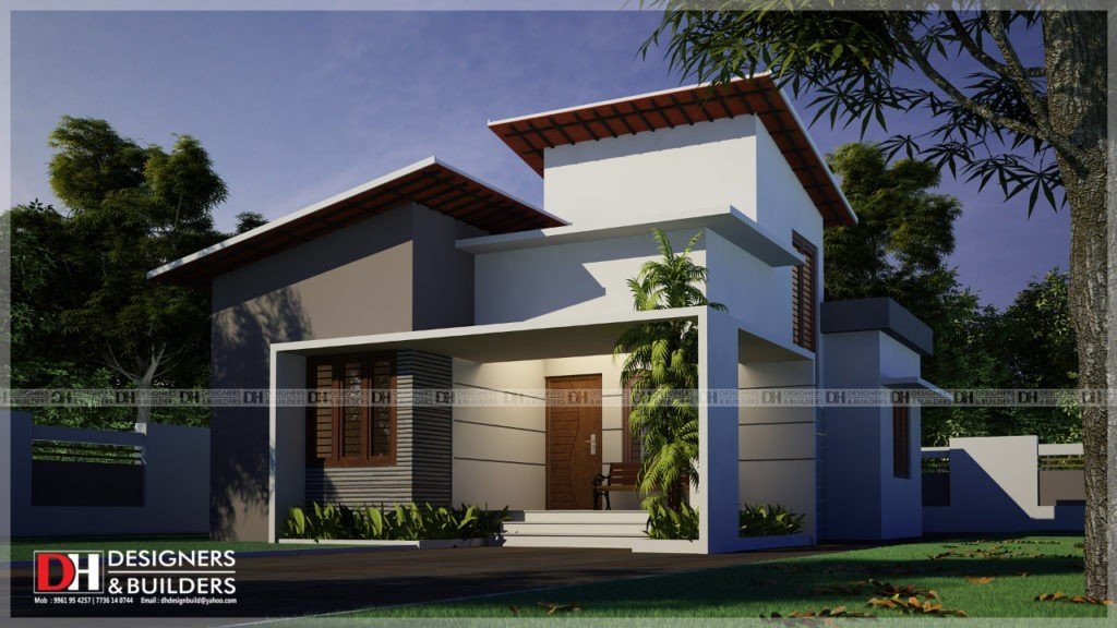 Square Feet Bedroom Single Floor Modern Low Budget House And Plan