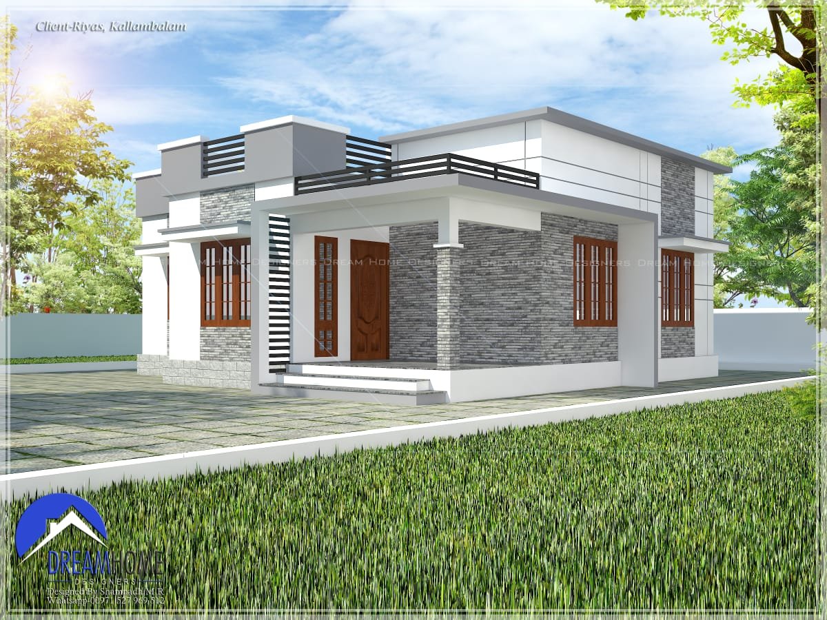 870 Sq Ft 3BHK Single Floor Low Budget House And Plan 13 Lacks Home Pictures