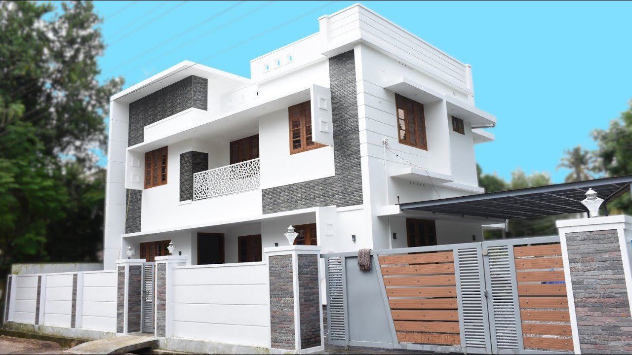 Sq Ft Bhk Contemporary Style Two Storey House At Cent Plot