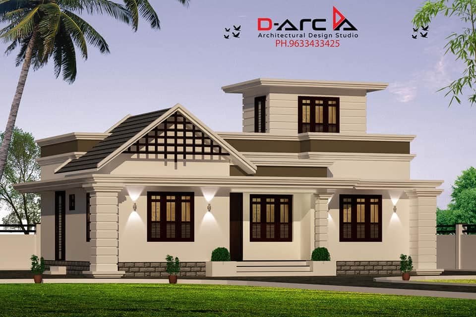 740 Sq Ft 2BHK Modern House At 4 Cent Plot Free Plan 12 Lacks Home Pictures