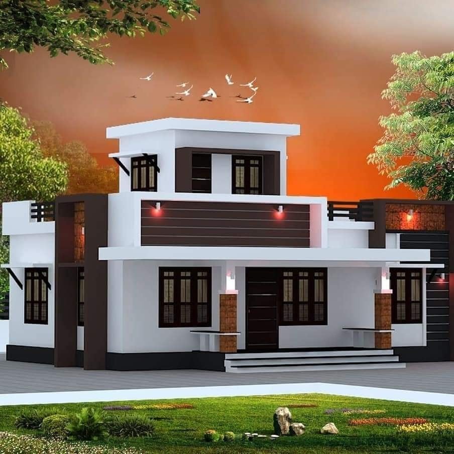 840 Sq Ft 2BHK Modern Single Floor House And Free Plan 13 Lacks Home Pictures