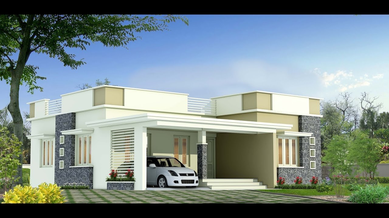 Flat Roof Single Storey House Plans Roof Flat Africa House South Plans Single Modern Story