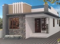 750 Square Feet 3BHK Home Design At 3 Cent Plot