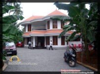 2761 Square Feet Semi Circular Shaped Kerala Home Design With Plan