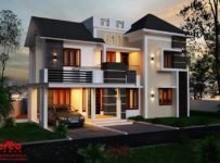 2364 Square Feet 4 Bedroom Beautiful Modern Home Design