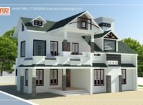 1857 Square Feet 3 Bedroom Modern Double Floor Home Design