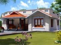 1700 Square Feet 3 Bedroom Single Floor Low Cost Home Design