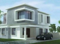 1540 Square Feet 3 Bedroom Contemporary Style Flat Roof Modern House and Plan