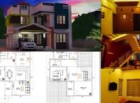 4 Bedroom Modern and Beautiful Contemporary Style Double Floor House and Plan