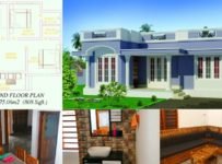 808 Square Feet 2 Bedroom 11 Lack Budget Single Floor House and Plan