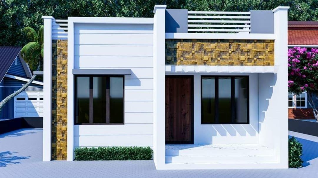 850 Square Feet 2 Bedroom Single Floor Contemporary Style house and Plan