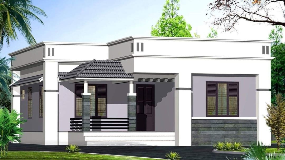 937 Square Feet 2 Bedroom Simple and Beautiful House and Plan