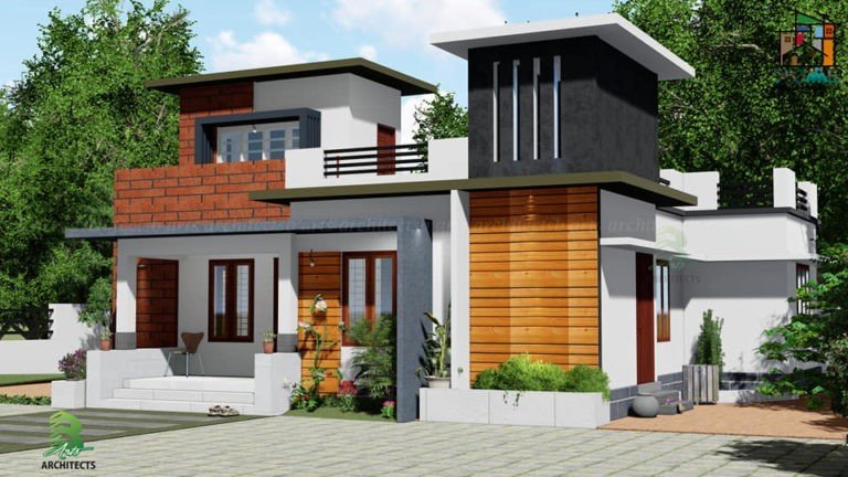 1132 Square Feet 3 Bedroom Single Floor Modern House Design - Home Pictures