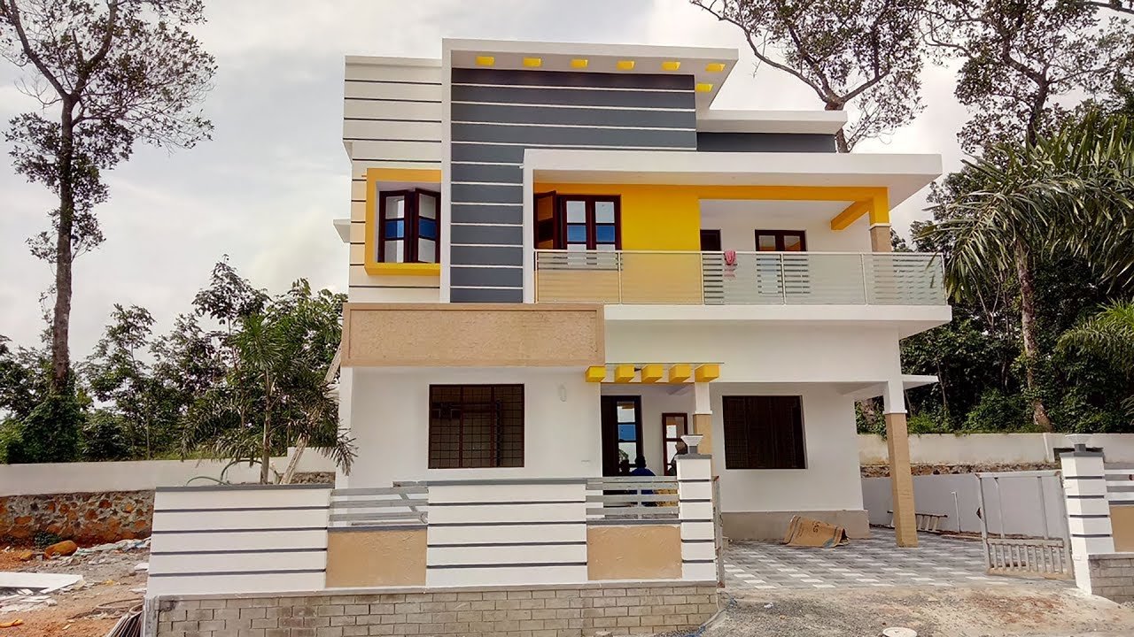 1650 Square Feet 3 Bedroom Two Floor Modern House and Interior