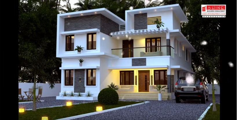 2848 Square Feet 5 Bedroom Contemporary Style Modern Two Floor Home and Plan