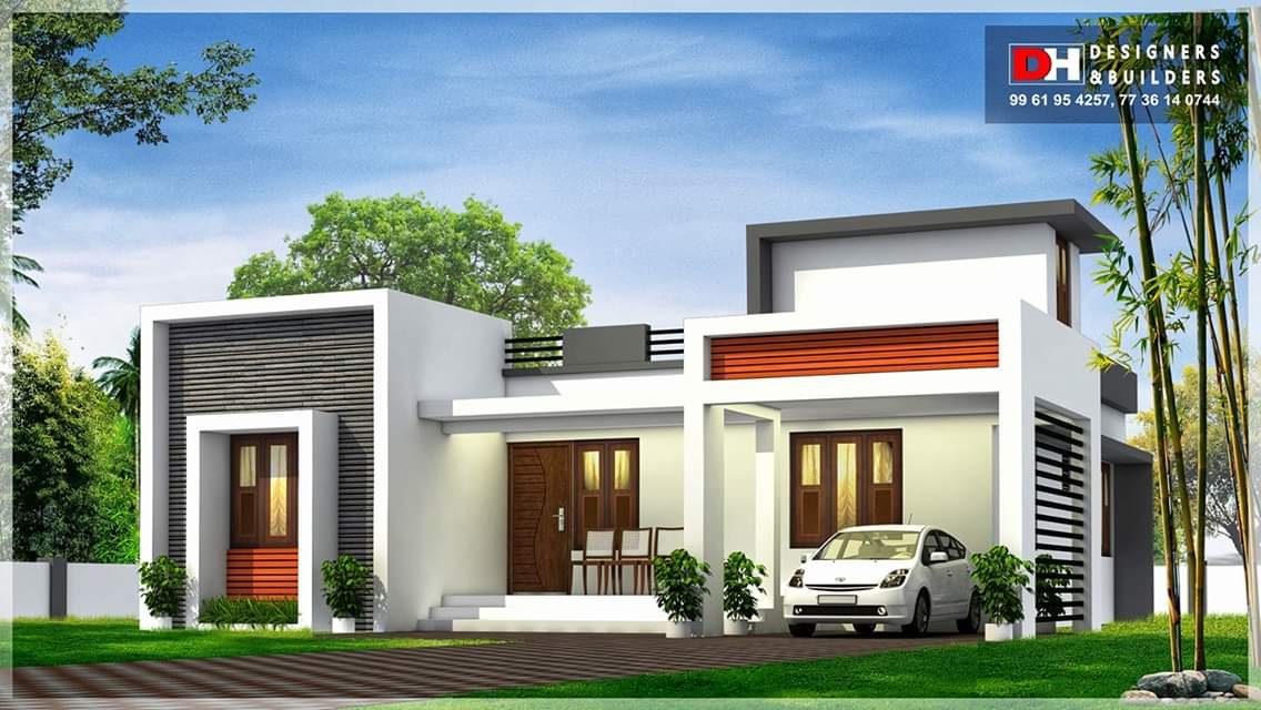 950 Square Feet 2 Bedroom Flat Roof Modern Contemporary Style House Design Home Pictures