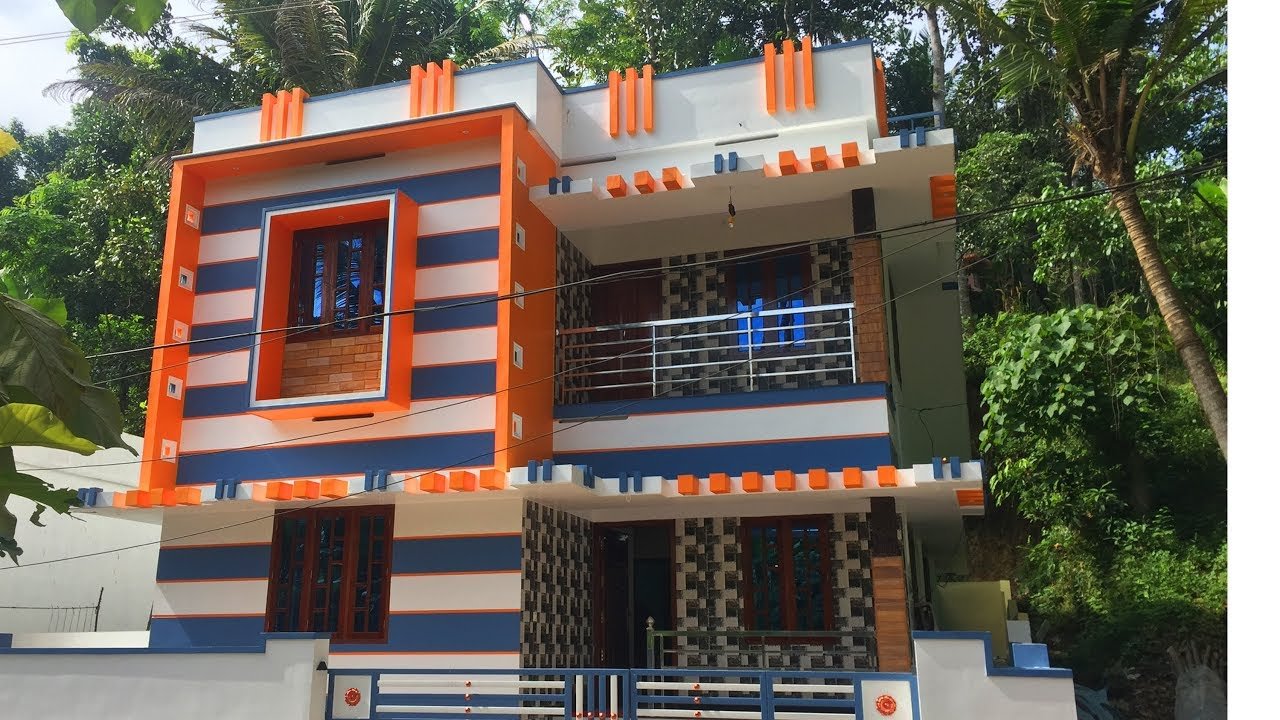 1800 Square Feet 3BHK Double Floor Modern House at 4 Cent Land
