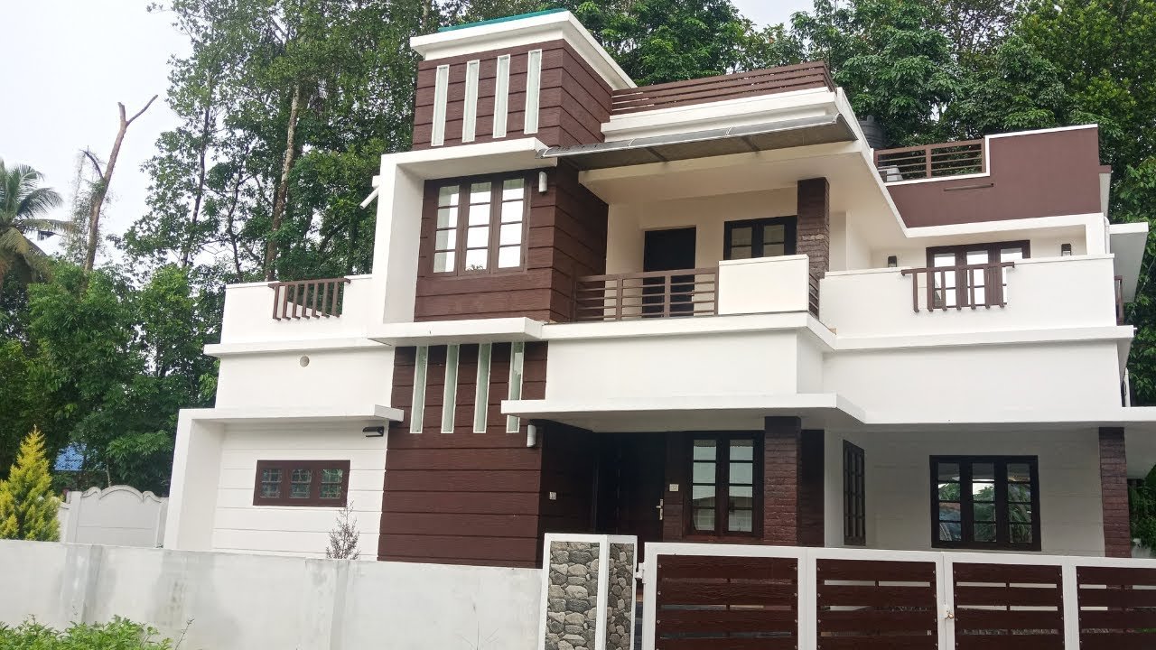 1850 Square Feet 4BHK New Modern Two Floor House at 5.5 Cent Land