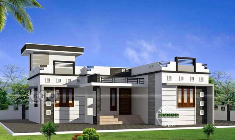 1000 Sq Ft 3BHK Modern Single Floor House and Plan - Home Pictures