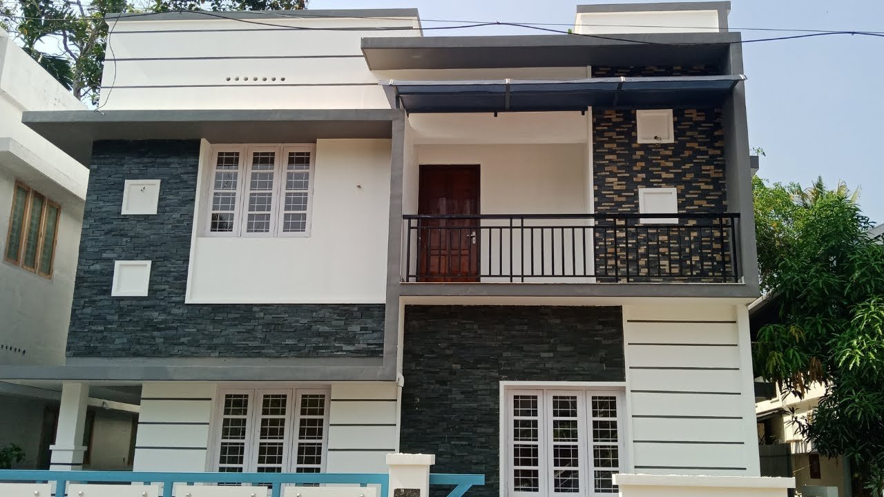 1306 Sq Ft 3BHK Flat Roof Modern Two Floor House at 3 Cent Land