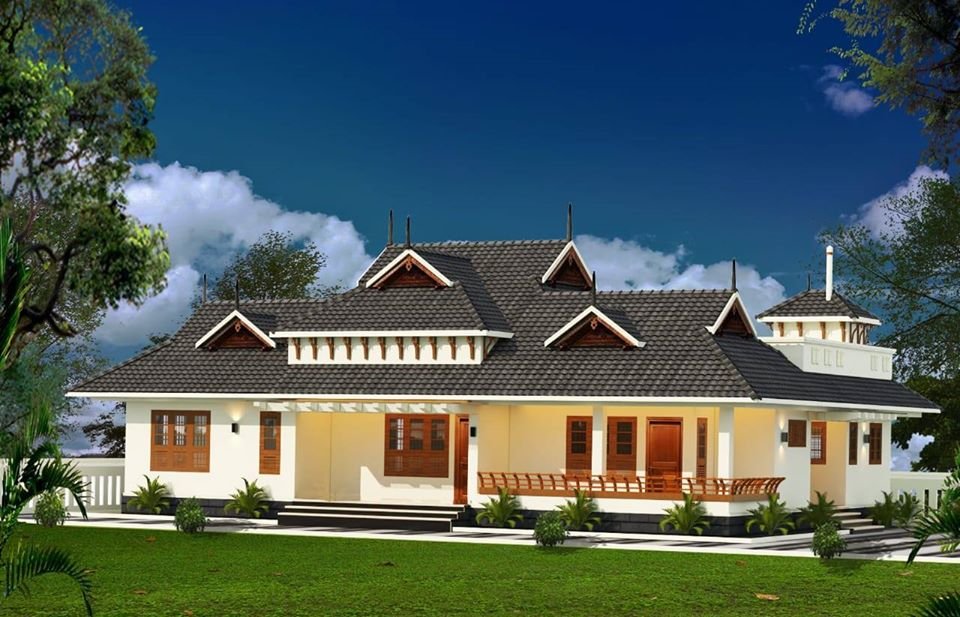 Kerala Traditional Style 4 Bedroom Single Storey Beautiful House And Plan Home Pictures