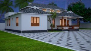 Sq Ft Bhk Traditional Style Single Storey Nalukettu House And