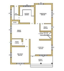 950 Sq Ft 2BHK Simple and Beautiful Single Floor House and Free Plan ...