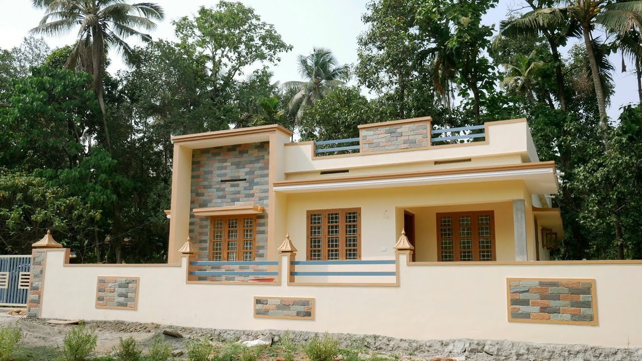 1200 Sq Ft 3BHK Single-Storey Simple and Beautiful House at 8 Cent Plot