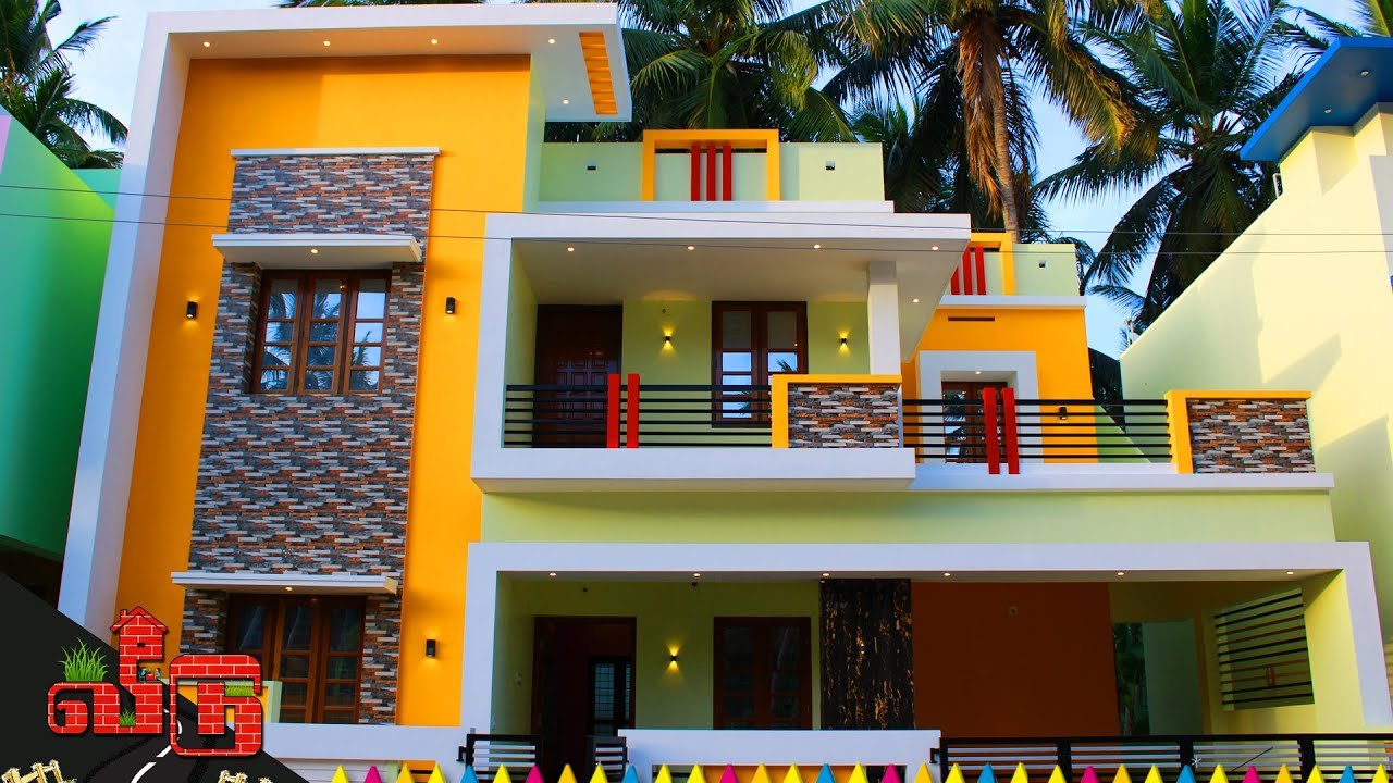 1900 Sq Ft 3BHK Modern Flat Roof Type House at 2.45 Cent Plot