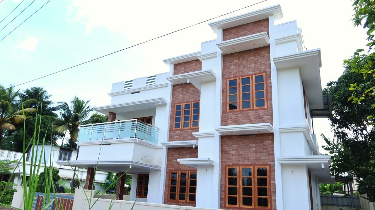 1480 Sq Ft 3BHK Contemporary Style Two-Storey House at 4 Cent Plot