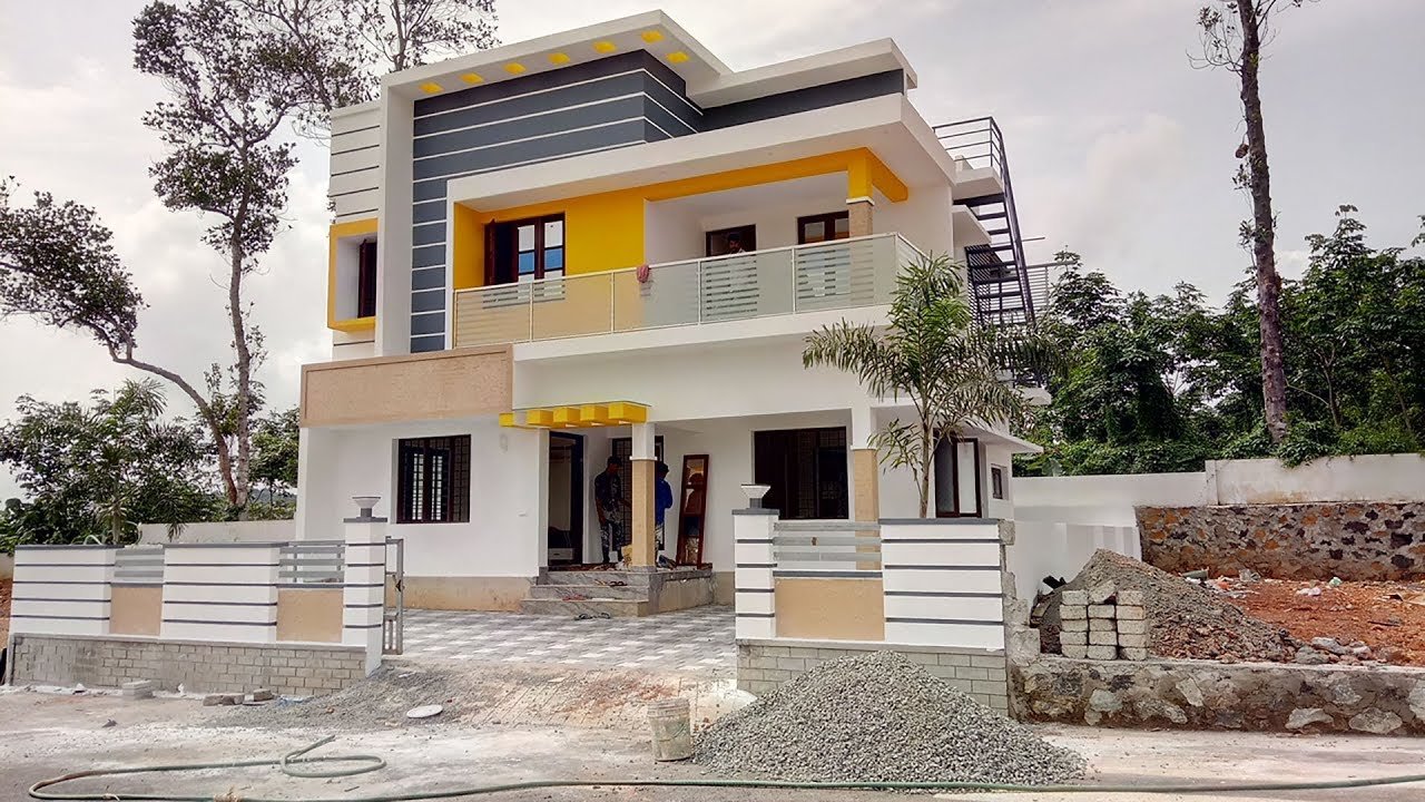1650 Sq Ft 3BHK Flat Roof Type Modern Two Floor House at 5 Cent Plot