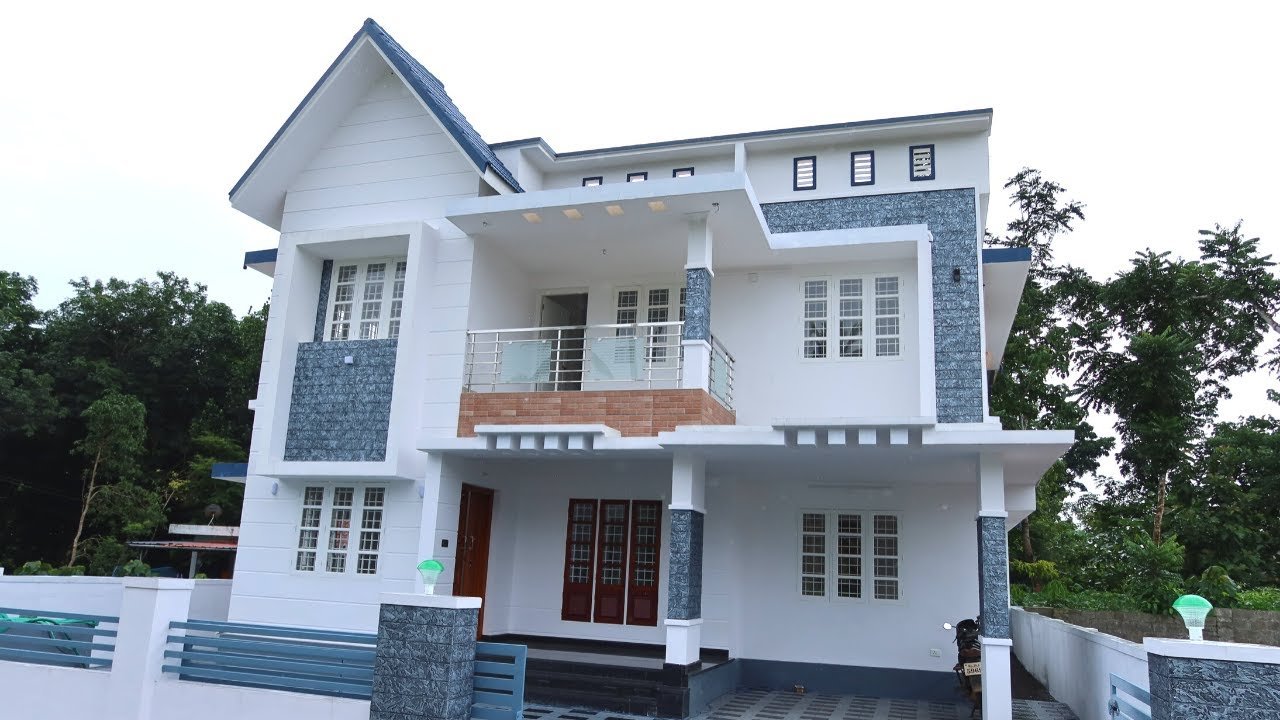 1750 Sq Ft 4BHK Contemporary Style Two-Storey House at 5 Cent Plot