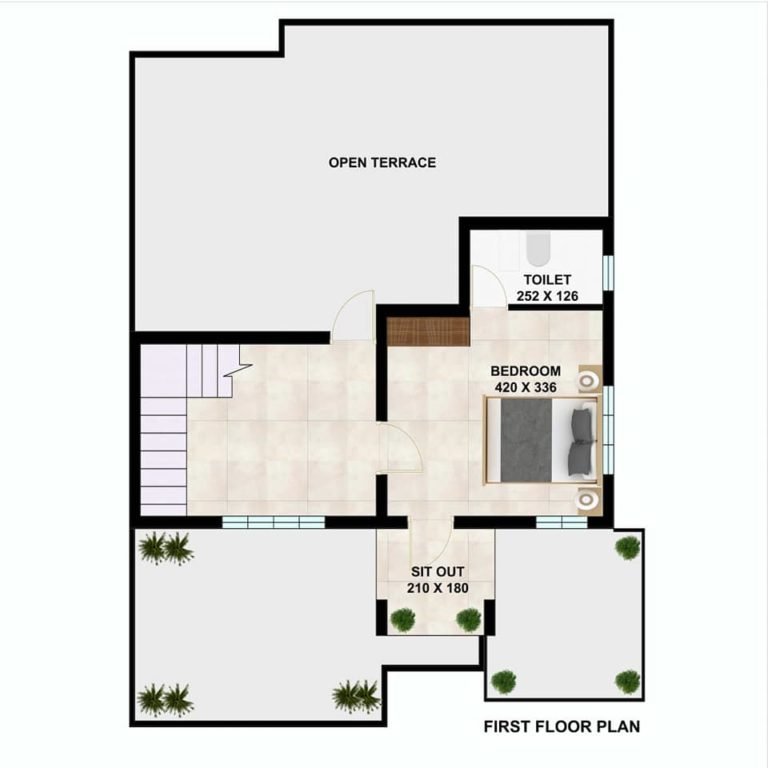 1650 Sq Ft 3BHK Flat Roof Two-Floor House and Free Plan - Home Pictures