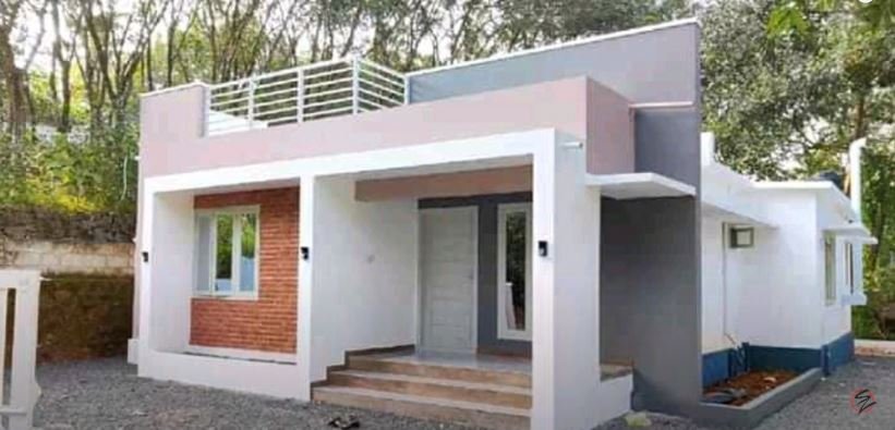 1000 Sq Ft 2BHK Contemporary Style Single Floor House and Free Plan, 10 Lacks