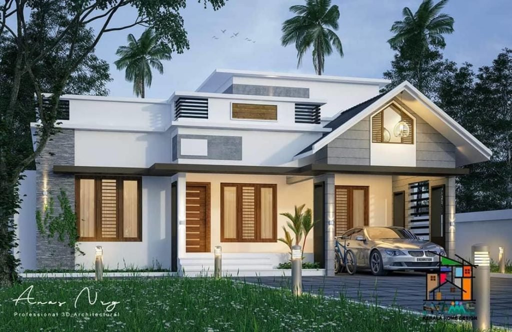 1300 Sq Ft 3bhk Modern Single Floor Home And Free Plan Home Pictures