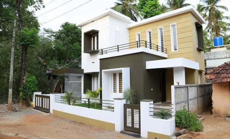 889 Sq Ft 2BHK Contemporary Style Two-Storey Home and Free Plan