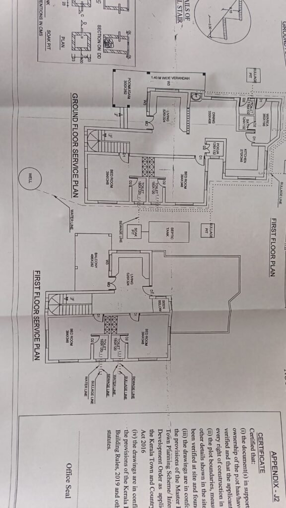 2500 sq ft 4 bedroom Kerala house floor plan