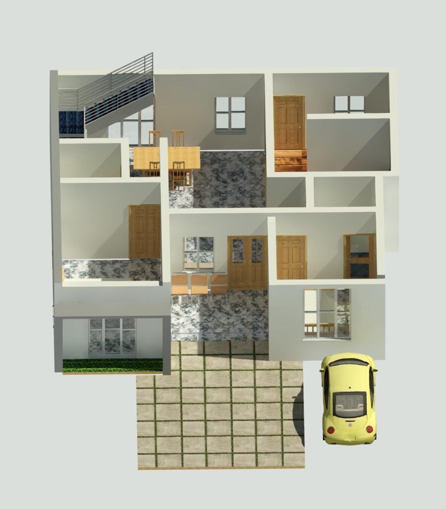 floor plan of a single storey house