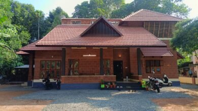 Traditional Slope Roof House at Ernakulam